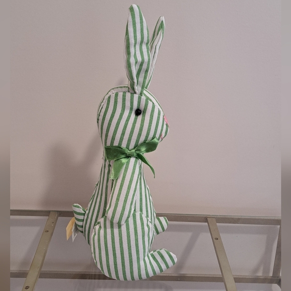 Set Of Two Fabric Cottagecore Shabby Chic Spring Easter Rabbits. - Picture 6 of 10